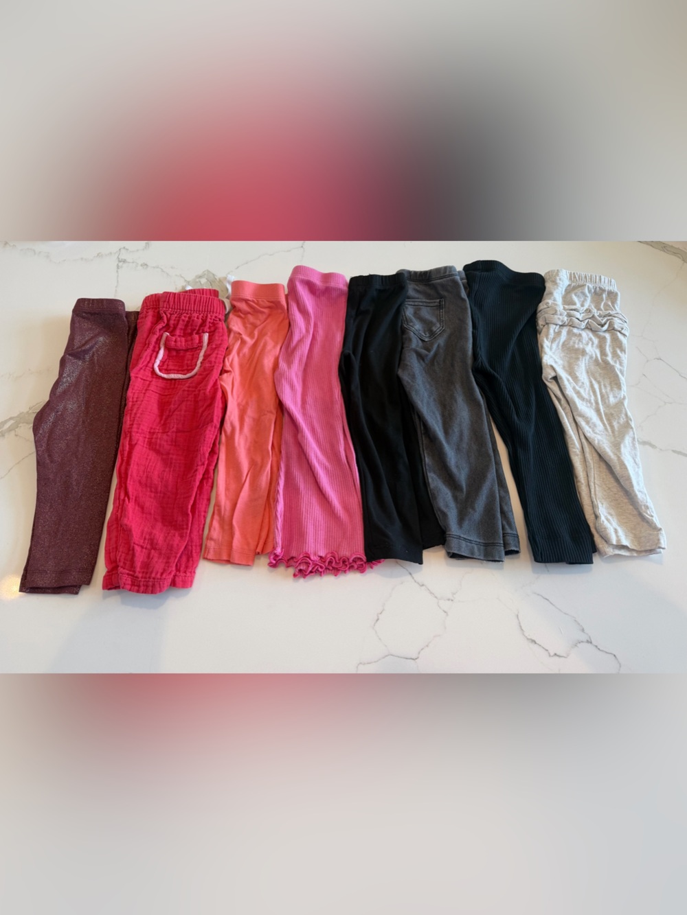 8 Pairs 18-24 Month Girls Pants